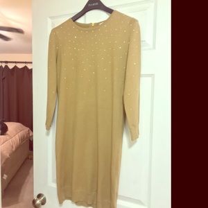 NWT MK sweater dress with gold accents